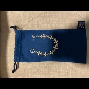 Mignon Faget Fleur De Lis Linking Bracelet Sterling Silver “7.25”